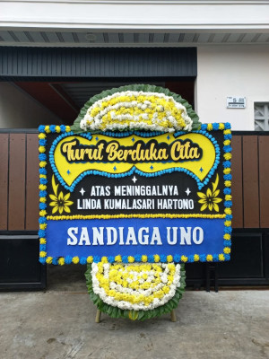 Papan Bunga Duka di Gembor Udik